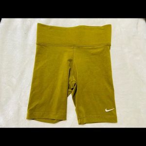 Nike original olive green biking shorts size small